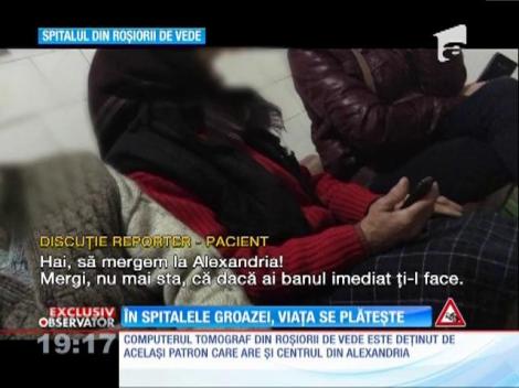 La Roşiorii de Vede, bolnavii care vor investigaţii imagistice trebuie să plătească