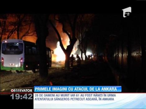 Primele imagini cu atacul de la Ankara