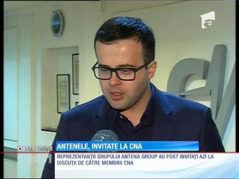 Reprezentanţii grupului Antena Group, invitaţi la discuţii de către membrii CNA