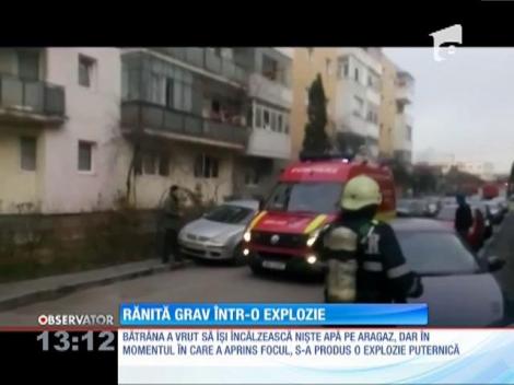 O femeie din Cluj, rănită grav într-o explozie