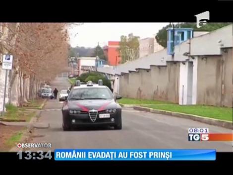 Cei doi români, evadaţi dintr-un penitenciar din Italia, au fost prinşi