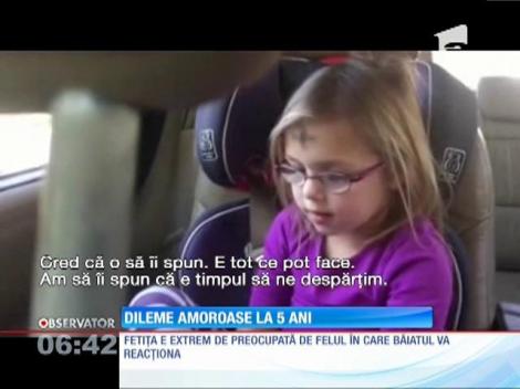 Dilemele sentimentale ale unei fetițe de cinci ani din SUA