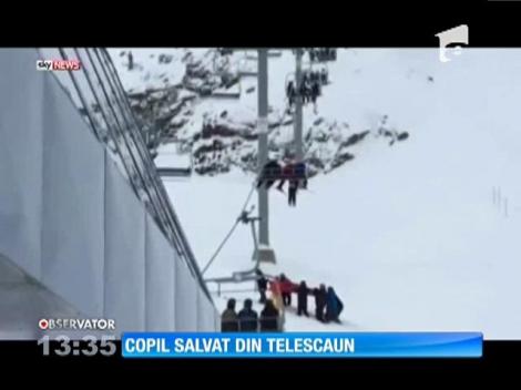 Un copil din Canada a fost salvat din telescaun