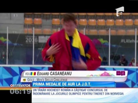 Hocheistul Eduard Căşăneanu a cucerit prima medalie de aur la o ediţie de iarnă a Jocurilor Olimpice de Tineret