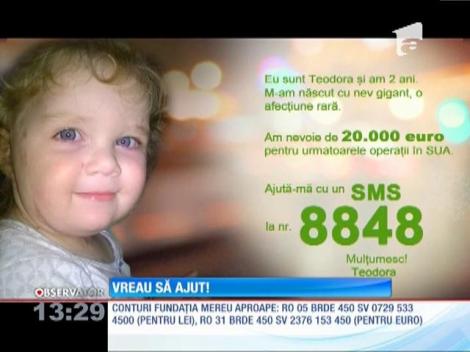 Vreau să ajut! Teodora s-a născut cu o boală congenitală foarte gravă, nervi gigant