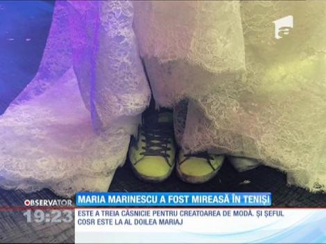 Creatoarea de modă Maria Marinescu s-a căsătorit în teniși!