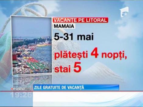 Hotelierii oferă zile gratuite de vacanță, dacă stai minim 3 nopți