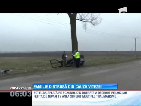 Familie distrusă din cauza vitezei excesive