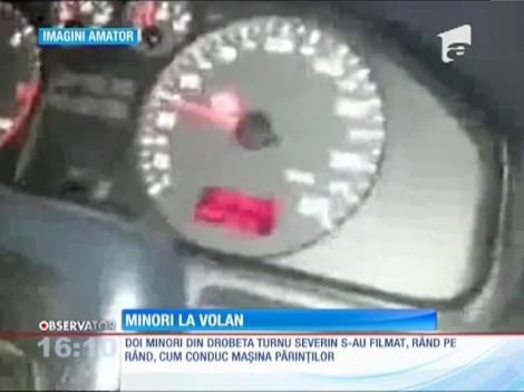 Doi minori din Drobeta Turnu Severin s-au filmat cum conduc maşina părinţilor