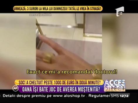 Oana Zăvoranu a cheltuit peste 1000 de euro în două minute