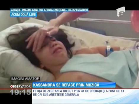 Kassandra, fiica fostului fotbalist Iosif Rotariu, se reface prin muzică şi dans