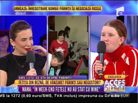 Mama surorilor din beznă: "În week-end fetele nu au stat cu mine"
