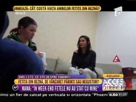 Mama fetelor din beznă: "O dau pe Nicoleta pentru că e bolnavă"