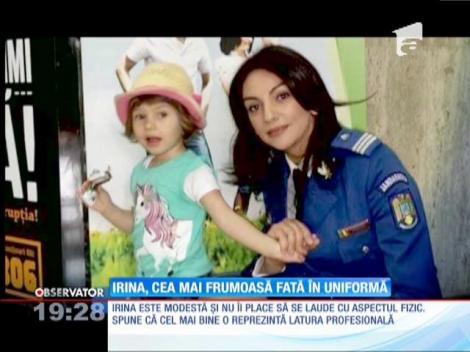 Irina Drăgan, purtătorul de cuvânt al Jandarmeriei Române, desemnată cea mai frumoasă femeie în uniformă de pe întreg globul