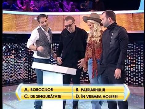 Rândul 4: "Ce cuvânt lipseşte din titlul romanului scris de Gabriel Garcia Marquez, "Toamna..."?