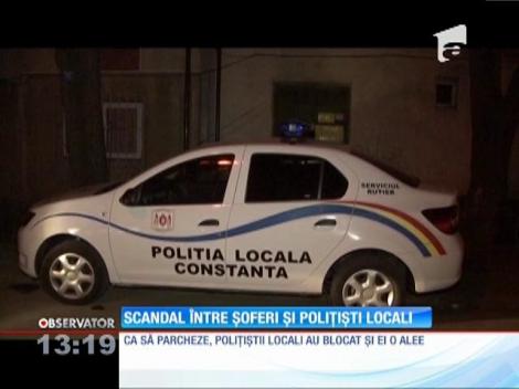 Scandal între şoferi şi poliţiştii locali din Constanţa