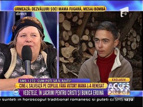 Bunica elevului care are nevoie de ajutor: ”Mama și-a bătut joc de copilul ei”