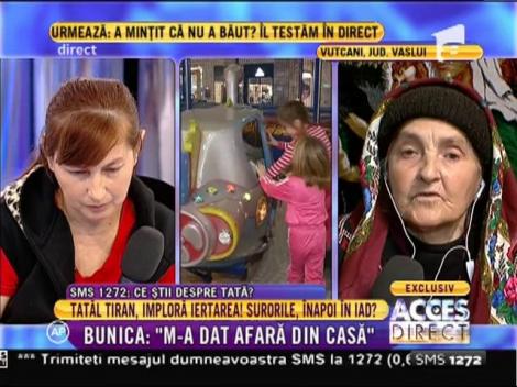 Soția tatălui alcoolic: ”A aruncat mâncarea peste gard!”