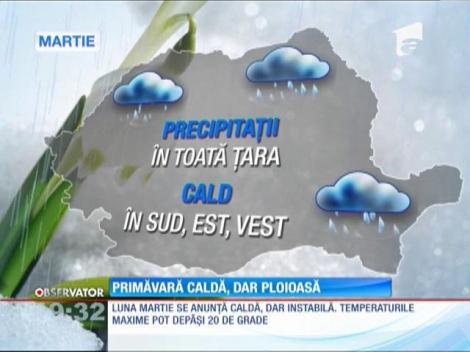Cel mai cald februarie din ultimii 55 de ani. Urmează o primăvară caldă, dar ploioasă