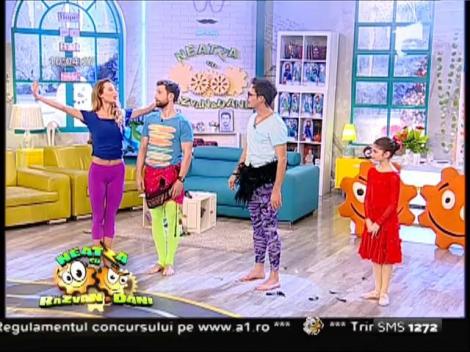 Au dansat de le-au sărit fulgii! Lebăda Neagră şi Păunul Verde, cei mai tari balerini de la "Neatza"