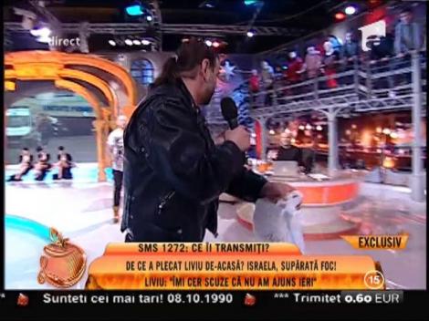 Şoc! Liviu a reapărut în faţa Israelei, chiar în platoul de la "Un Show Păcătos"!