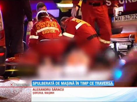 O tânără a fost spulberată de o mașină în timp ce traversa regulamentar