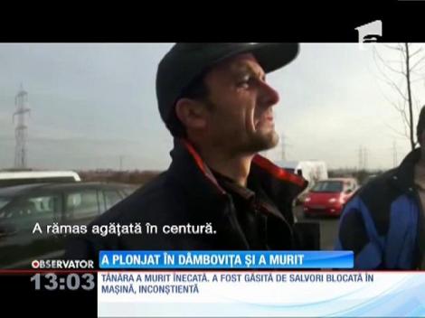 O femeie de 26 de ani a plonjat cu mașina în râul Dâmbovița