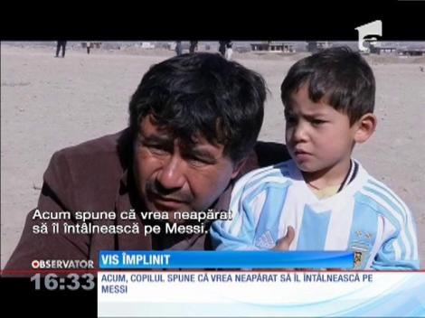 Copilul afgan care îl idolatrizează pe Lionel Messi a primit un tricou cu autograful fotbalistului