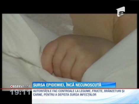 Sursa epidemiei, încă necunoscută. Autorităţile au început noi controale la alimente
