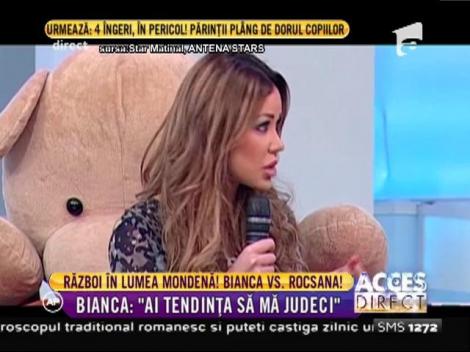 Bianca Drăguşanu şi Rocsana Marcu, replici acide