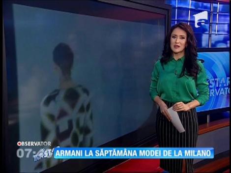 Armani a adus o notă de prospeţime la săptămâna modei de la Milano