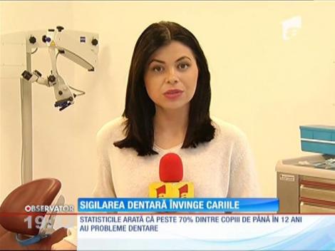 Din cauza mâncării cu a zahărului, tot mai mulţi copii se luptă cu durerile de dinţi. Specialiştii spun că o metodă simplă de evitare a cariilor este sigilarea dentară