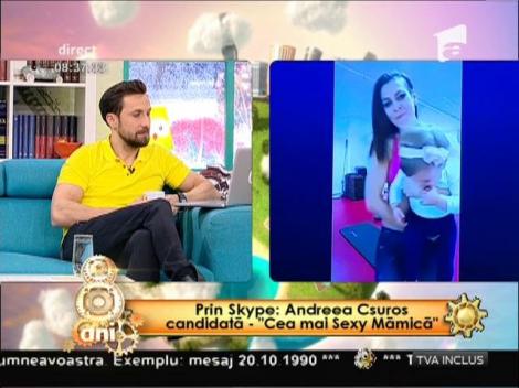 "Cea mai sexy mămică din România". Andreea Csuros, o mămică în formă