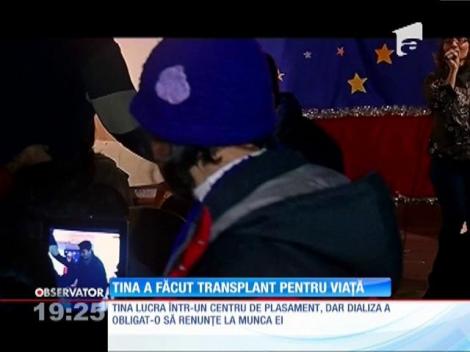 Tina a făcut transplant pentru viaţă