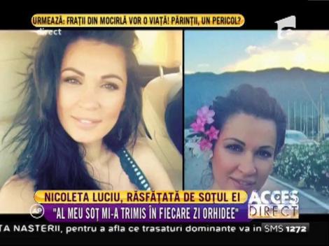 Nicoleta Luciu, răsfăţată de soţul ei: "Mi-a trimis orhidee în fiecare zi!"