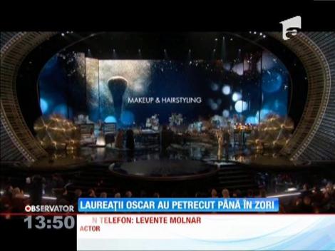 Laureații de la Oscar au petrecut până în zori
