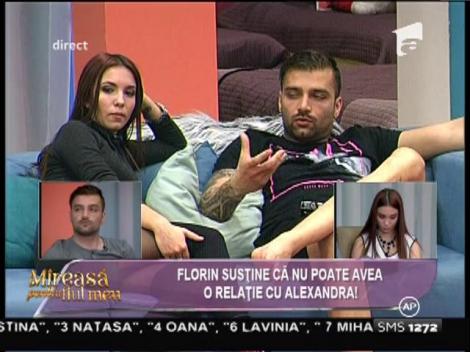 Florin, către Alexandra: "Nu pot avea cu o relaţie cu tine pentru că nu vreau să suferi!"