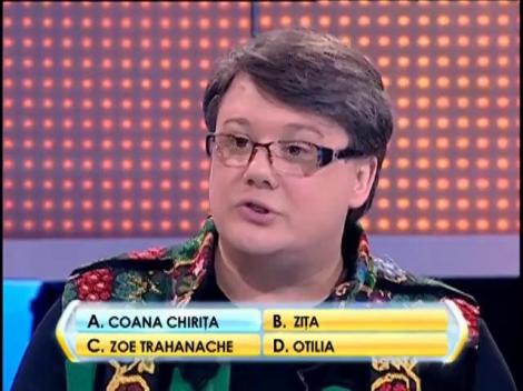 Rândul 7: "Ce personaj din teatrul românesc a fost adesea interpretat în travesti"?