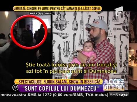 Florin Salam a făcut show în toată regula în biserică!