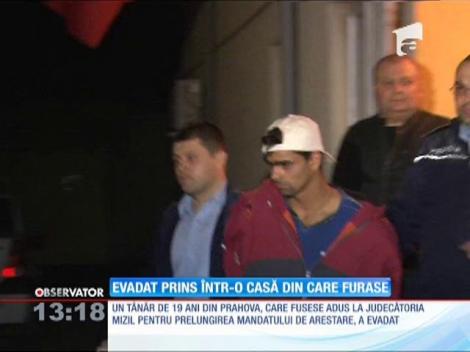 Un evadat a fost prins într-una din casele din care furase