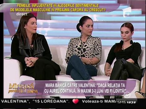 Mara Bănica, avertisment pentru Valentina: "Dacă relaţia ta cu Aurel continuă, în maxim 2-3 luni vei fi lovită!"