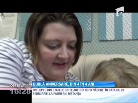 Un cuplu din SUA are doi copii născuţi în data de 29 februarie, la patru ani distanţă