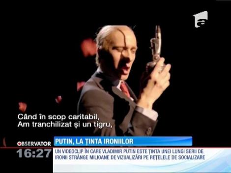 Vladimir Putin, ironizat într-un videoclip de către un actor din Slovenia