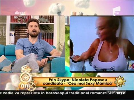 Nicoleta Popescu, o mamă generoasă: Cum a apărut candidata la postul de "cea mai sexy mămică", dis-de-dimineață, la "Neatza"