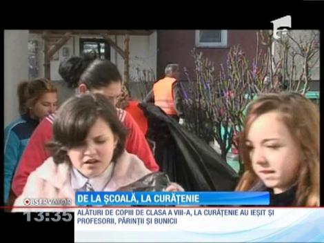 În comuna Sângeorgiu de Mureş a început curățenia de primăvară