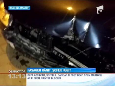 Iasi: Un şofer beat a intrat cu maşina într-un refugiu de tramvai