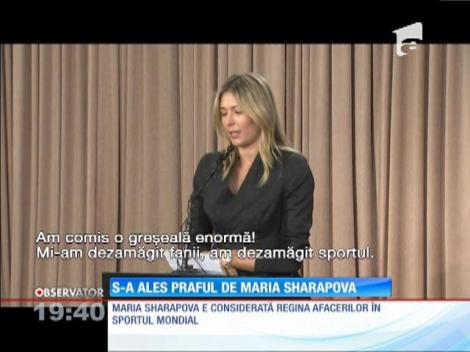 Maria Sharapova a căzut în dizgraţia sportului alb și nu numai. Tenismena a fost găsită dopată!