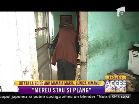 La 80 de ani, bunica Maria trăiește singură într-o casă care stă să cadă