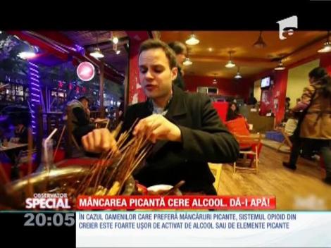 Special! Cei care mânâncă picat beau mai mult alcool