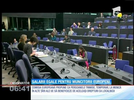 Gata cu salariile mici! Comisia Europeană propune salarii egale pentru muncitorii europeni